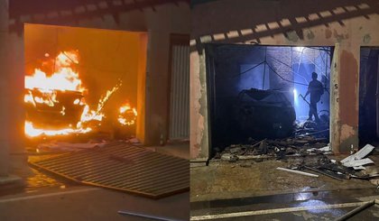 Incêndio em Pedro II deixa homem morto e destrói imóvel. (Foto: Reprodução/24H Noticiando) Incêndio em Pedro II deixa homem morto e destrói imóvel. (Foto: Reprodução/24H Noticiando)