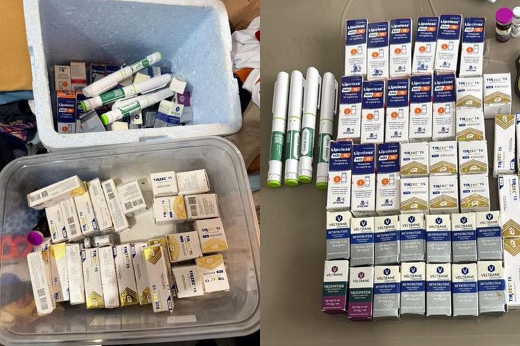 Operação desarticula esquema de venda online de medicamentos emagrecedores.