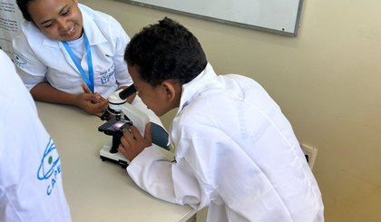 Projeto da UFPI aproxima ciência da realidade de alunos em Floriano. (Foto: Divulgação / UFPI)