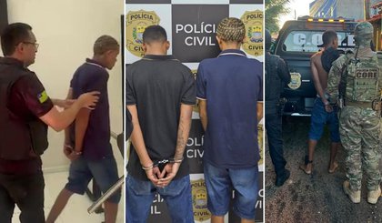 Trio suspeito de roubar e furtar joias de ouro em assaltos é preso; dois usavam tornozeleira (Foto: Divulgação/Polícia Civil) Trio suspeito de roubar e furtar joias de ouro em assaltos é preso; dois usavam tornozeleira (Foto: Divulgação/Polícia Civil)