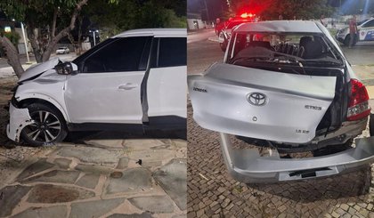 Colisão entre carros deixa três feridos em Parnaíba
