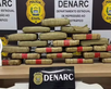 Droga que seria levada para Teresina é apreendida após perseguição policial. (Foto: Divulgação/SSP-PI