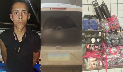 Dupla é detida após série de assaltos em Teresina; produtos são recuperados Dupla é detida após série de assaltos em Teresina; produtos são recuperados