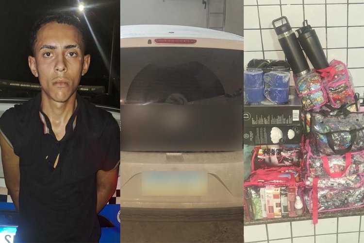 Dupla é detida após série de assaltos em Teresina; produtos são recuperados.