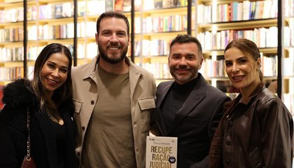 Maíra Cardi e Tiago Nigro prestigiam lançamento do livro “Recuperação Judicial: A Estratégia”, de Marcos Pelozato. (Foto: Divulgação