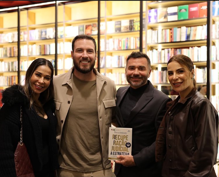 Maíra Cardi e Tiago Nigro prestigiam lançamento do livro “Recuperação Judicial: A Estratégia”, de Marcos Pelozato.