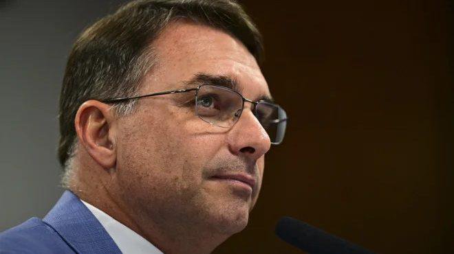 O senador e pré-candidato do PL, Flávio Bolsonaro