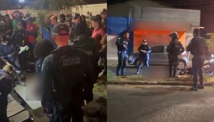 Perseguição termina com motociclista baleado em Teresina. (Foto: Divulgação/Polícia Militar