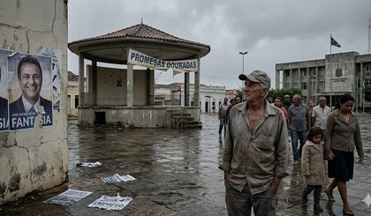 PROMESSAS POLÍTICAS (Foto: Gerado por IA)