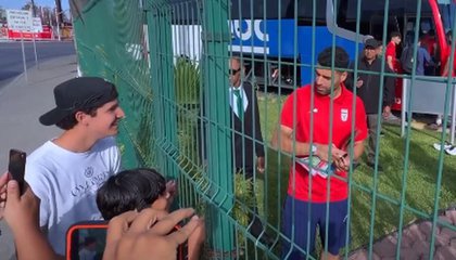 Sob forte esquema de segurança, Irã realiza primeiro treino na base da Copa do Mundo no México (Foto: Reprodução/A Bola