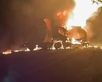 Caminhão-tanque explode na BR-316 e três pessoas ficam feridas (Foto: Reprodução/Redes sociais
