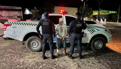 Homem embriagado esfaqueia dois tios e é preso no Piauí. (Foto: Reprodução