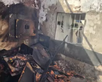 Incêndio em Teresina deixa residência destruída e irmãos feridos. (Foto: Reprodução