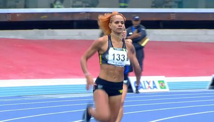 Letícia Lima brilha e vence prova dos 400m rasos no Troféu Brasil (Foto: Time Brasil, Reprodução/Youtube