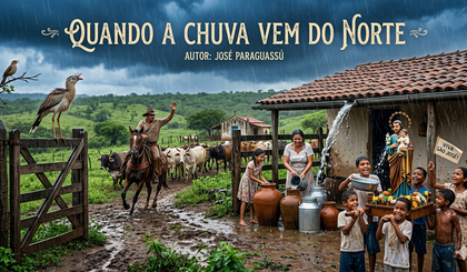Quando a Chuva Vem do Norte (Foto: Gerado por IA) Quando a Chuva Vem do Norte (Foto: Gerado por IA)